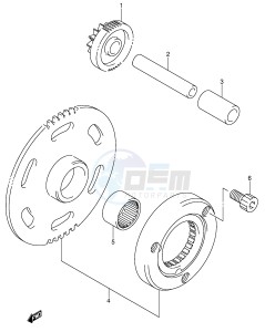 LT-Z250 (E19) drawing STARTER CLUTCH