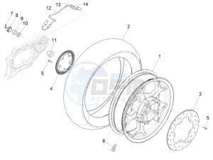 MP3 350 MAXI SPORT E4 ABS (EMEA) drawing Rear wheel