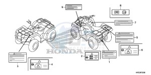 TRX420FM2E TRX420 Europe Direct - (ED) drawing CAUTION LABEL