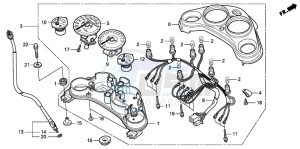 CBR125RS drawing METER (CBR125RW7)