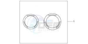 CB600FA9 Australia - (U / ABS) drawing CRANCASE RING SET