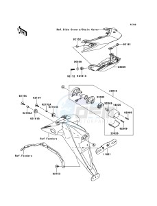 Z750R ZR750NBF FR GB XX (EU ME A(FRICA) drawing Taillight(s)