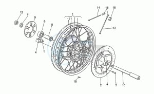 Nevada 750 Club Club drawing Rear wheel