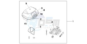 NT700VA Europe Direct - (ED) drawing TOP BOX 45L SHASTA WHITE