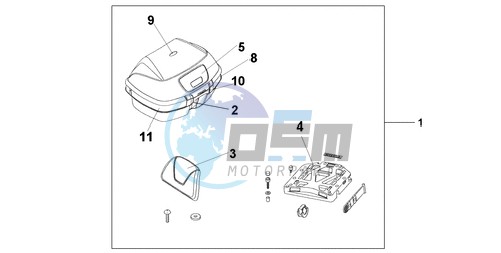 TOP BOX 45L SHASTA WHITE