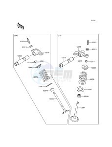 D-TRACKER KLX150HGF XX (EU ME A(FRICA) drawing Valve(s)