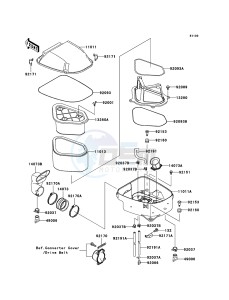 KFX700 KSV700B7F EU drawing Air Cleaner