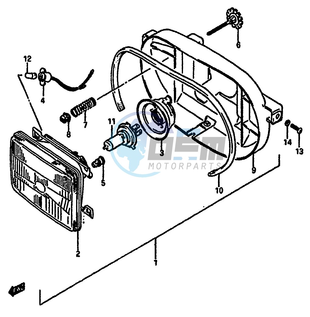 HEADLAMP (E18,E34)