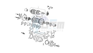 GPR REPLICA PESEK - 50 CC EU2 drawing GEAR BOX