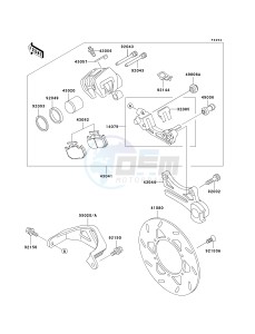 KDX 200 H [KDX200] (H6-H9) [KDX200] drawing REAR BRAKE