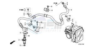 PES125R9 UK - (E / MKH STC) drawing THROTTLE BODY