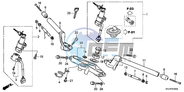 HANDLE PIPE/TOP BRIDGE