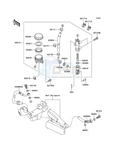 ER-6N ER650C9F GB XX (EU ME A(FRICA) drawing Rear Master Cylinder