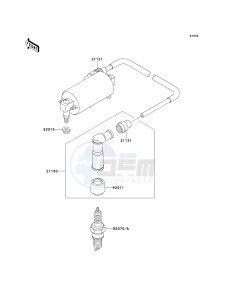 KLF 300 B [BAYOU 300] (B10-B14) [BAYOU 300] drawing IGNITION SYSTEM