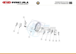 BYE-BIKE-25-KM-H-EURO4-HOLLAND-BLACK drawing REDUCING TRANSMISSION