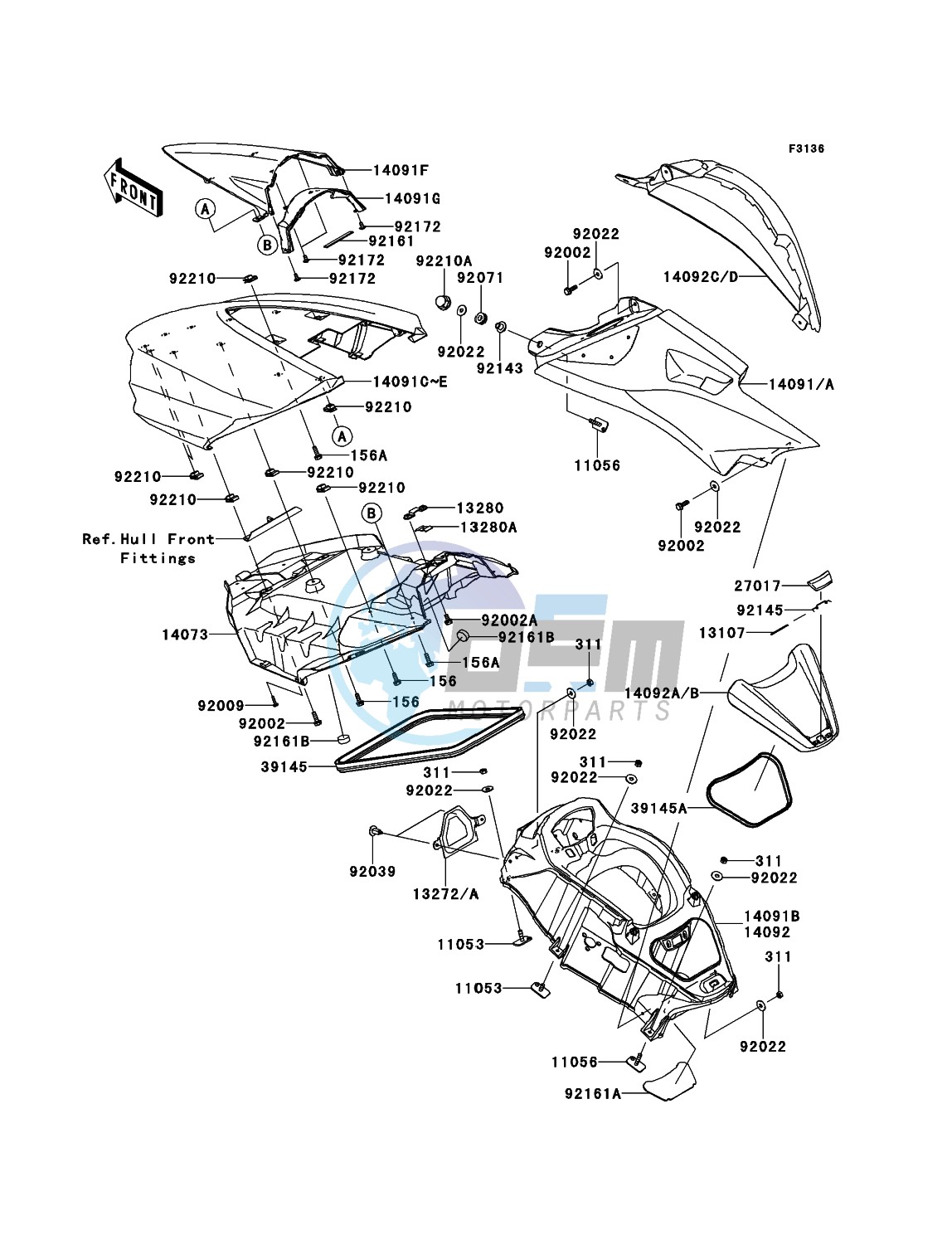 Hull Middle Fittings