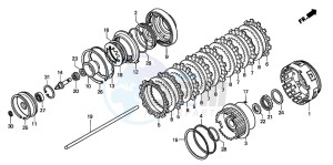 GL1800 drawing CLUTCH (GL1800A1/A2/A3)