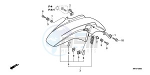 CBF1000A9 UK - (E / ABS MKH) drawing FRONT FENDER