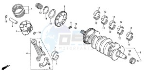 CBR600FS drawing CRANKSHAFT/PISTON