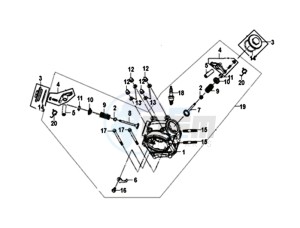 ORBIT II 50 45KMH (L8) EU drawing CYLINDER HEAD KPL.