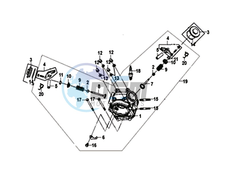 CYLINDER HEAD KPL.