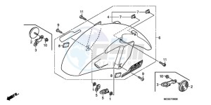 ST13009 Europe Direct - (ED / MME) drawing FRONT FENDER