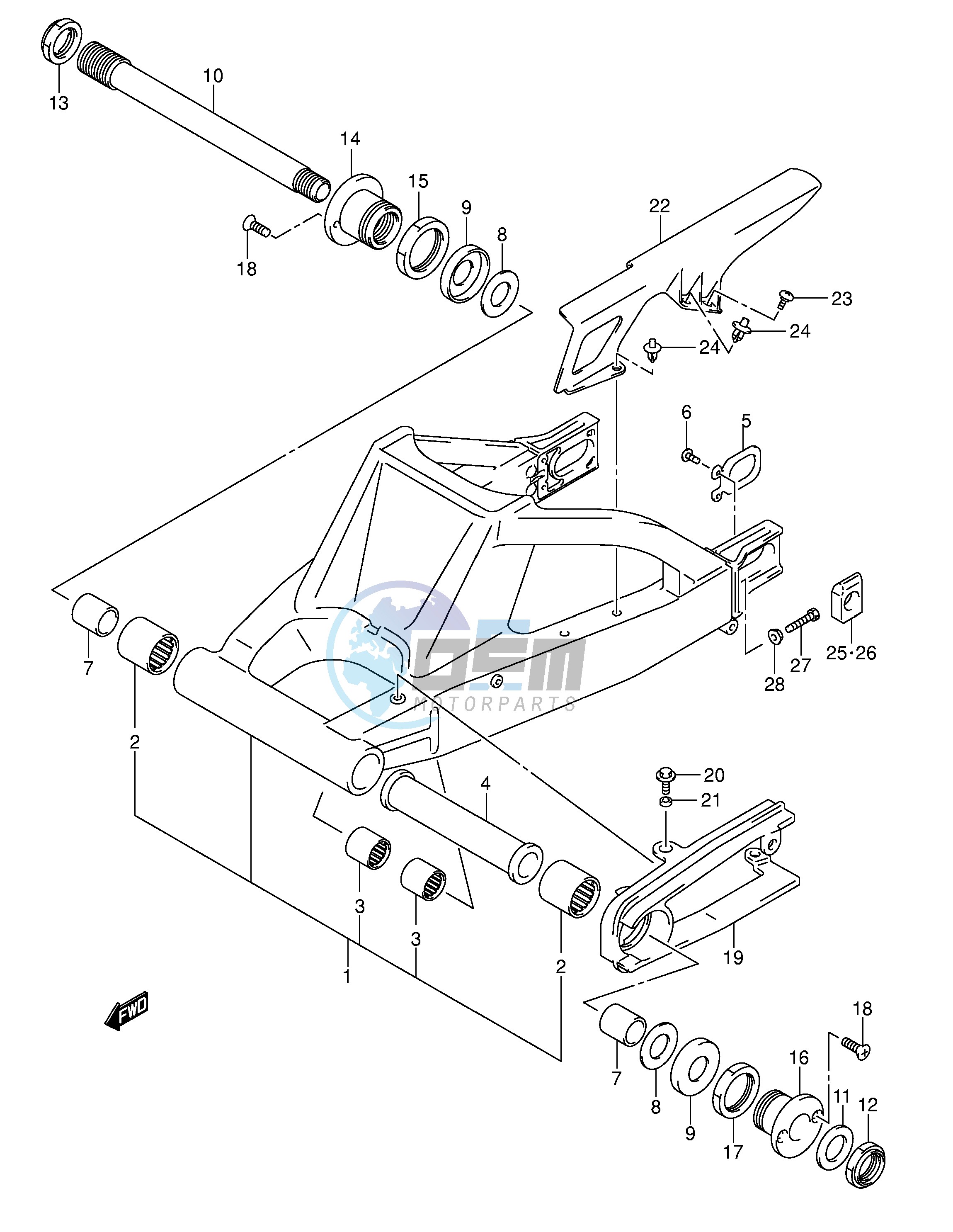 REAR SWINGING ARM