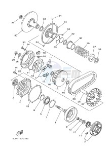 YFM350FWA YFM35FGB GRIZZLY 350 4WD (1NS3 1NS3 1NS4) drawing CLUTCH