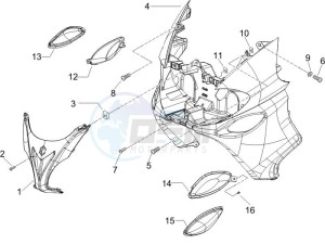 X9 125 Evolution potenziato (UK) drawing Front shield