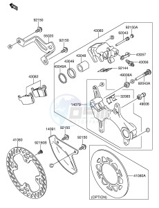 RM-Z250 (E24) drawing REAR BRAKE