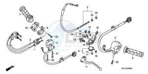 CBR1000RR9 Europe Direct - (ED / MME) drawing HANDLE LEVER/SWITCH/CABLE