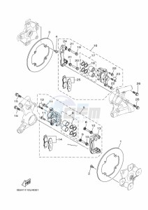 YXZ1000ETS YXZ10YESKL (B5H6) drawing REAR BRAKE CALIPER