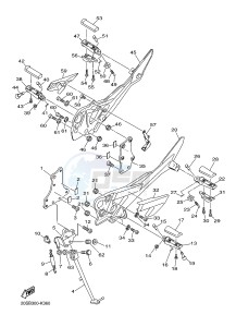 XJ6N 600 XJ6-N (NAKED) (20SV) drawing STAND & FOOTREST