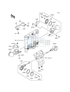 VULCAN 900 CUSTOM VN900CFFA GB XX (EU ME A(FRICA) drawing Turn Signals