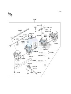 KZ 1000 P [POLICE 1000] (P20-P24) [POLICE 1000] drawing CARBURETOR