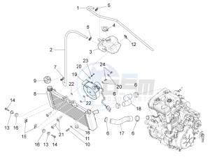 RS 125 Replica E4 ABS (EMEA) drawing Cooling system