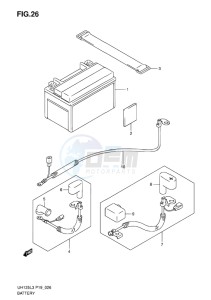 UH125G BURGMAN EU drawing BATTERY