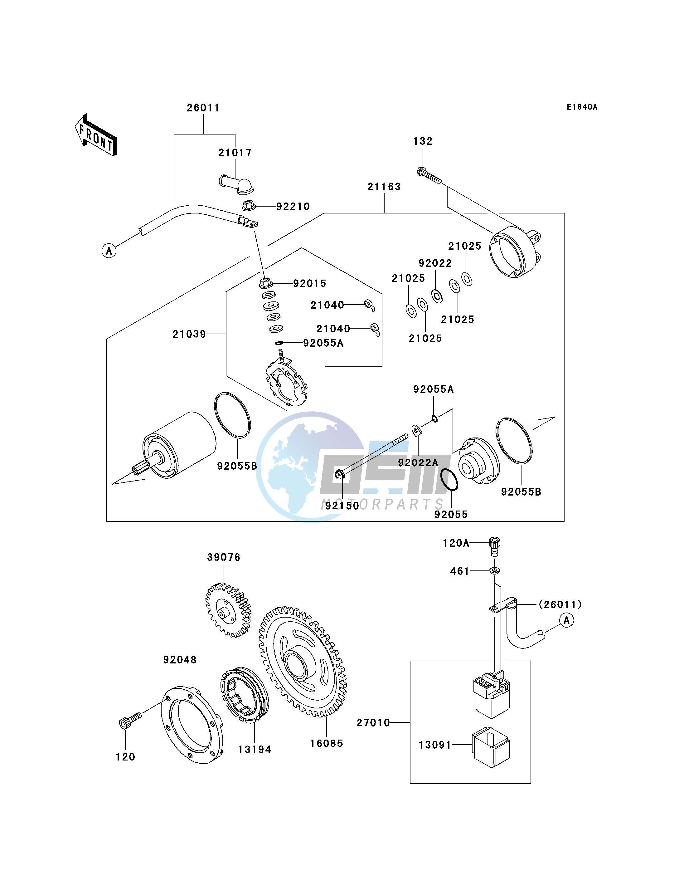 STARTER MOTOR-- A7F_A8F- -