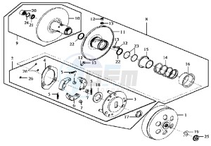 JOYRIDE 125 E2 drawing CLUTCH