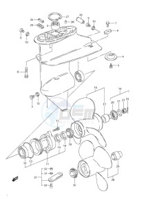 DF 9.9 drawing Gear Case