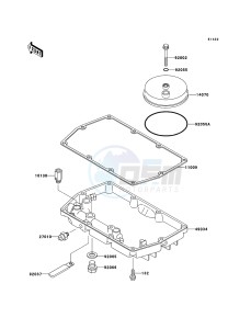 KLE500 KLE500-B1P GB XX (EU ME A(FRICA) drawing Breather Cover/Oil Pan