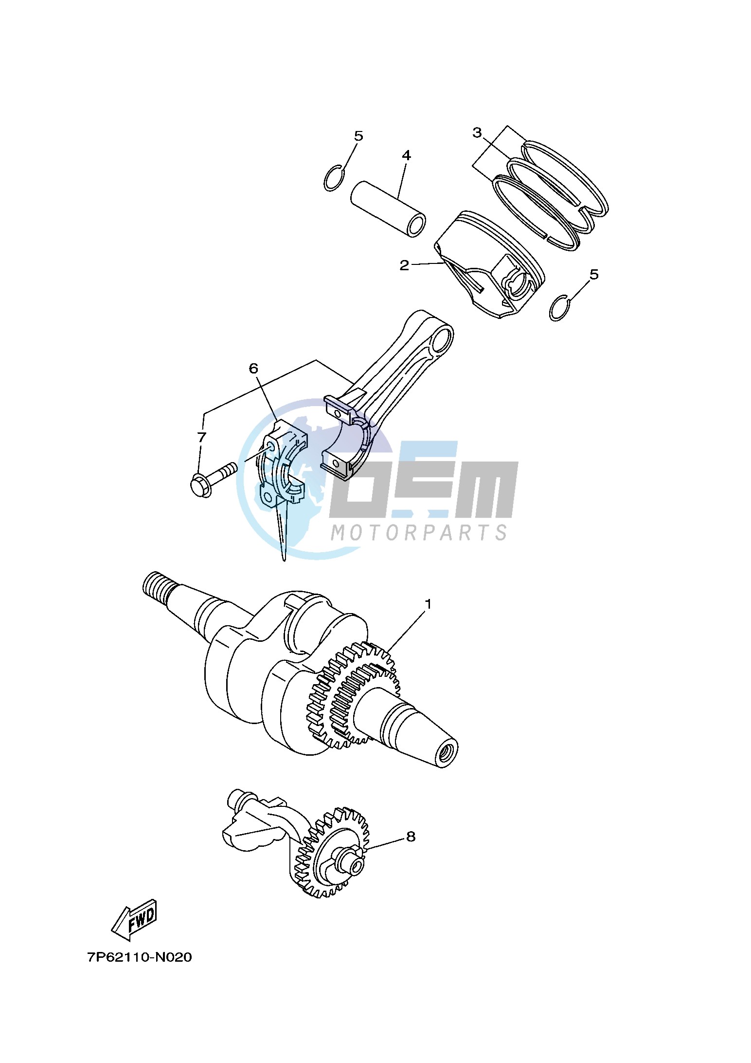 CRANKSHAFT & PISTON