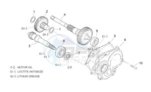 Leonardo 125-150 drawing Transmission