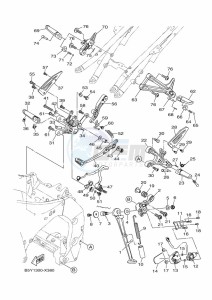 MT-10 SP MTN1000D (BGG1) drawing STAND & FOOTREST