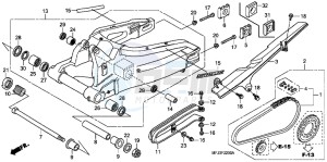 CBR600RRB drawing SWINGARM