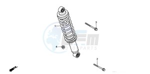 CBR125RW drawing REAR CUSHION