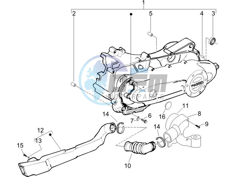 Crankcase cover - Crankcase cooling