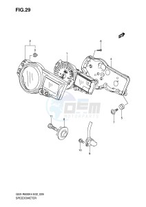 GSX-R600 (E2) drawing SPEEDOMETER