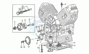 V 75 750 PA Nuovo Tipo PA Nuovo Tipo drawing Oil pump