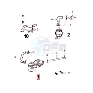 LUDIX 10 RLA drawing AIR INLET